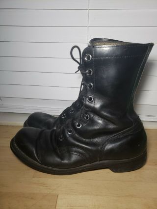 Vintage PANCO Vietnam War Military Boots Mens Size 9 R Dated 1967 4