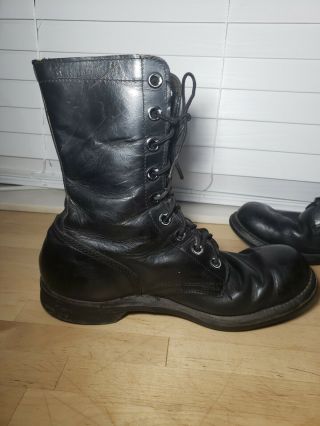 Vintage PANCO Vietnam War Military Boots Mens Size 9 R Dated 1967 5