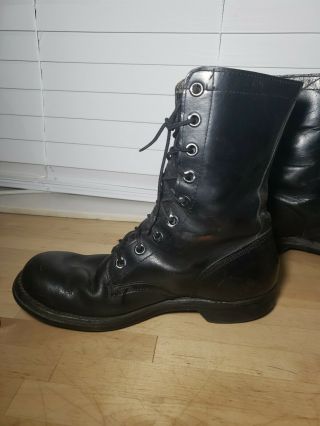 Vintage PANCO Vietnam War Military Boots Mens Size 9 R Dated 1967 6