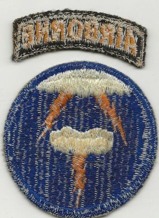 WW2 Ghost - Phantom 21st Airborne Division Shoulder Sleeve Patch A Beauty 2