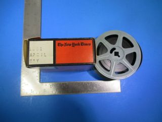Vintage Microfilm Reel York Times Civil War Era April May 1861 Vsl