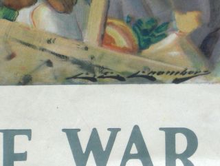 orig FOOD WILL WIN THE WAR Poster WWI Home Front Statue of Liberty C.  E.  Chambers 3