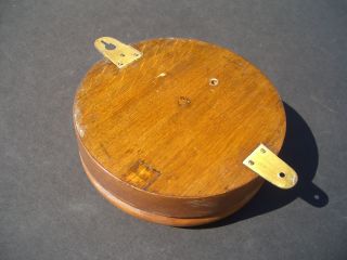 VINTAGE ANEROID BAROMETER,  PERRY & CO. ,  BOURNEMOUTH,  ENGLAND,  HARDWOOD CASE 9