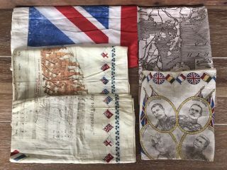 Vintage Tipperary Ww1,  Map,  Flag And Ww1 Generals Handkerchief Scarf