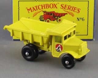 Vintage 1960s Matchbox 6 Quarry Truck Pristine And Boxed Beauty