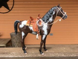 Marx Johnny West Vintage Horse Thunderbolt Old West Pinto/tack Custom 1/6 Scale