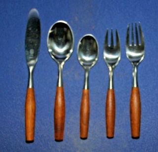 DANSK FJORD FLATWARE BY JQH 40 Pc SERVICE OF 8 IN RARE STORE DISPLAY 3