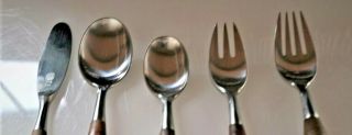 DANSK FJORD FLATWARE BY JQH 40 Pc SERVICE OF 8 IN RARE STORE DISPLAY 4