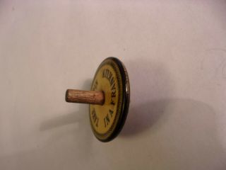 Antique FRANKLIN MOTOR CAR - TAKE A SPIN Spin Top Spinning Toy Vintage - RARE 5