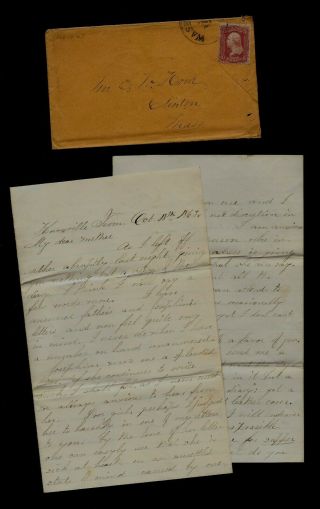 36th Massachusetts Infantry Civil War Letter Great Content From Knoxville,  Tn