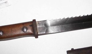 German WW1 S1914 sawback bayonet 4