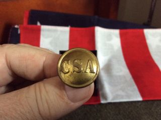 Anitque Civil War Confederate CSA coat size button 23mm 2
