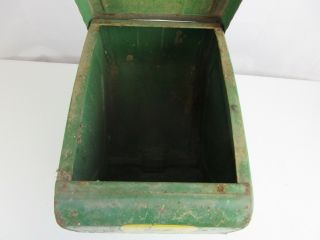 Antique 1950s John Deere Seed Corn Planter Hopper Box Advertising Tractor Farm 8 3