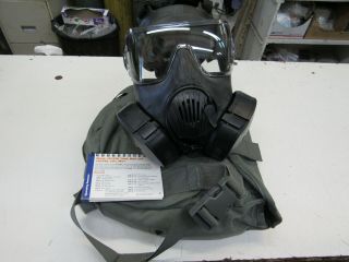 M50/m51 Us Military Current Issue Avon Cbrn/nbc Protective Gas Mask W/carry Bag