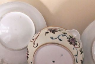 Russian Porcelain Antique Popov Попов 2 plates,  bowl 3
