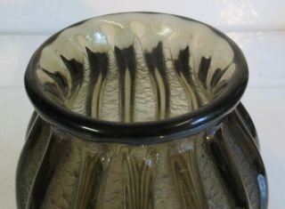 art deco acid etched frosted glass vase Daum Nancy 2