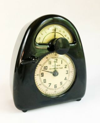 Vintage ISAMU NOGUCHI Hawkeye Measured Time Clock/Timer Bakelite 2