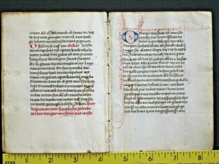 Rare dated liturgical paper Manuscript quire of 10 leaves ln Dutch,  done in 1501 10