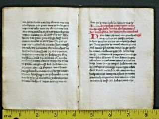Rare dated liturgical paper Manuscript quire of 10 leaves ln Dutch,  done in 1501 6
