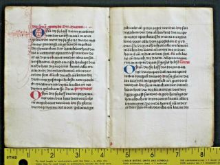 Rare dated liturgical paper Manuscript quire of 10 leaves ln Dutch,  done in 1501 8
