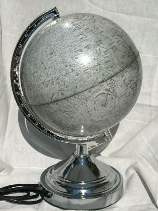 Vintage Moon Globe On Stand Rico Firenze Italy - Moon Globe Map Apollo Nasa