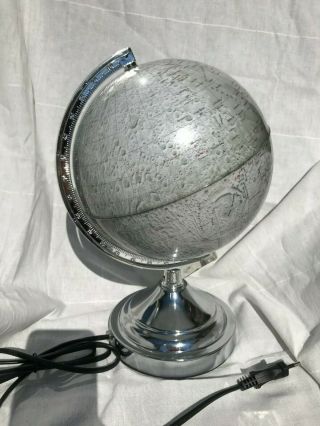 Vintage Moon globe on stand Rico Firenze Italy - Moon Globe Map Apollo NASA 8