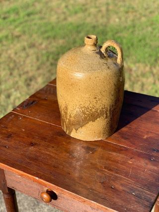 Edgefield Pottery Jug BF Landrum 2 Gal Alkaline Glaze Circa 1850 3