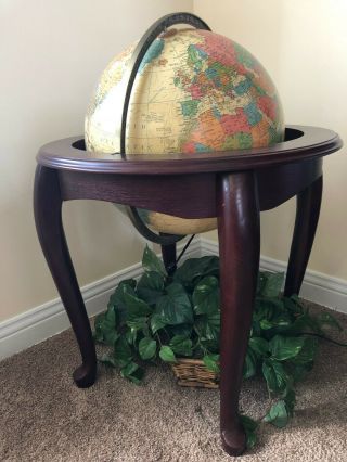 Queen Anne Floor Globe - 16 " Replogle