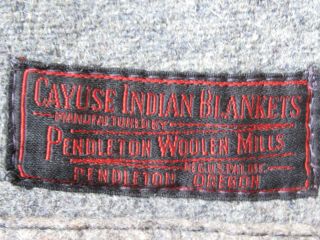 Antique Pendleton Cayuse Trade Blanket,  Early Label 8