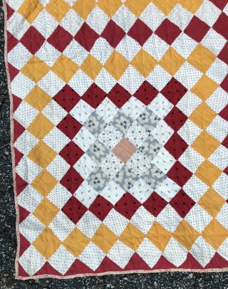 1900 Granny Square Quilt Hand Sewn 1200,  Small 2 X 2” Squares 66 X 94” BRILLIANT 5