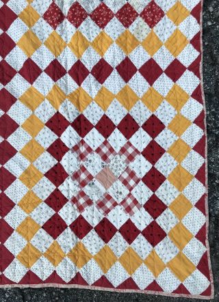 1900 Granny Square Quilt Hand Sewn 1200,  Small 2 X 2” Squares 66 X 94” BRILLIANT 6