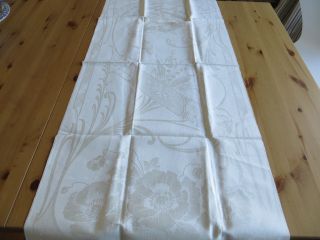 Art Nouveau Towel Geometric Petunias Poppies Lilies Of The Valley