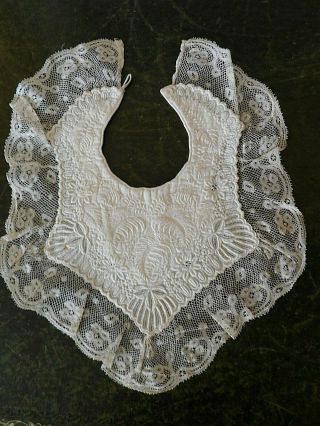 Antique 19th Century Ayrshire White Work Embroidery And Lace Baby/ Child 