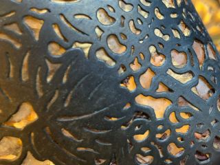 8 Tiffany Studios Lampshades Small,  Grapevine Pattern Bronze Silk Mica,  SET OF 8 7