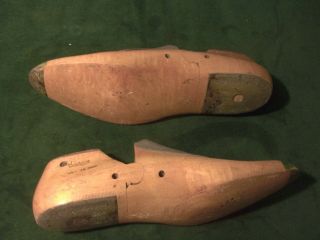 VINTAGE PAIR 1956 Wooden Size 10 - 1/2 C WOODRIGHT G392 Shoe Factory Lasts C - 46 5