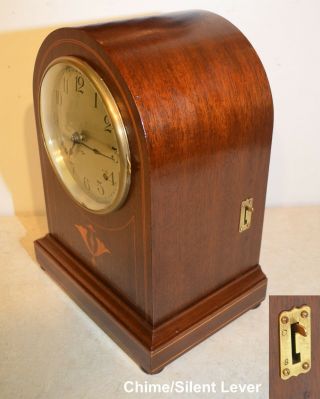 SETH THOMAS FULLY RESTORED ANTIQUE WESTMINSTER CHIME CLOCK 61 - 1921 IN MAHOGANY 3