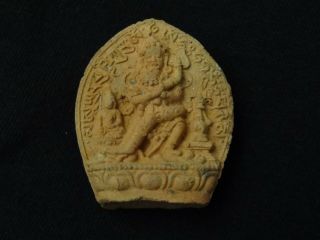 Antique Tibet - Mongolian Buddhist Clay Tsa Tsa