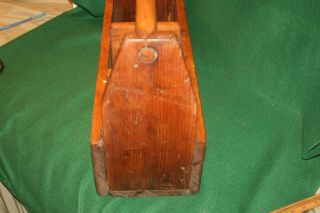 FINE 19th Century Primitive Antique Wooden Carpenter tool carrier INV AN03 7