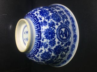 Blue And White Bowls In Yongzheng Period Of Qing Dynasty