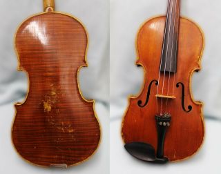 4/4 Fine Impressive 100,  Years Old Antique Violin Gutsy And Full Sound