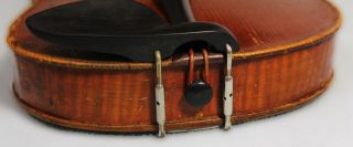 4/4 FINE IMPRESSIVE 100,  years OLD ANTIQUE VIOLIN GUTSY AND FULL SOUND 9