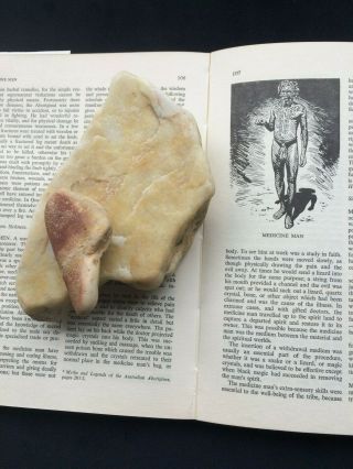 Old Large Crystal Quartz Medicine Man Potion Stone: Aboriginal: