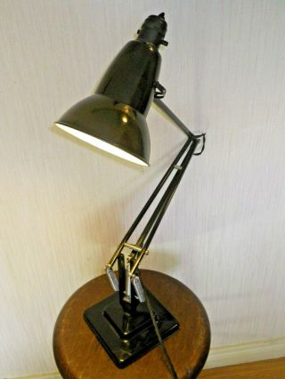 Herbert Terry Black 2 Step Anglepoise Lamp.  (Crabtree Switch) 3