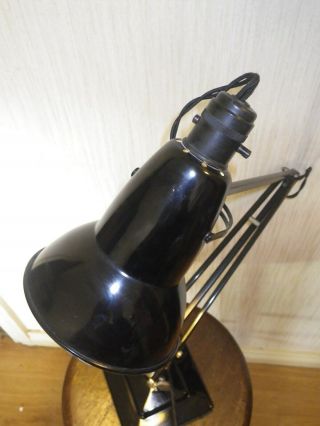 Herbert Terry Black 2 Step Anglepoise Lamp.  (Crabtree Switch) 5
