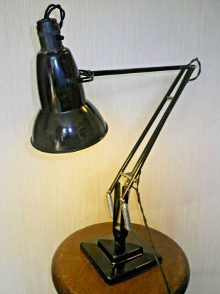 Herbert Terry Black 2 Step Anglepoise Lamp.  (Crabtree Switch) 6
