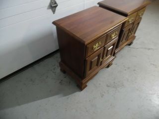 JAMESTOWN AMERICAN VINTAGE CHERRY NIGHT STANDS - - END TABLES 3