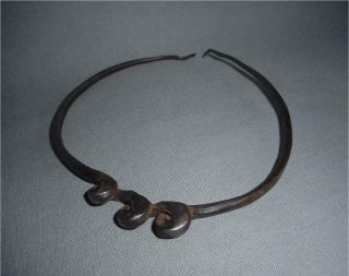 Antique Burkina Faso Top High Aged Lobi Tribe Iron Fer Noir Amulet Bracelet