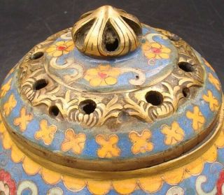 Collectible Handmade Carving Brass Cloisonne Enamel Incense Burners 2