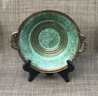 Vintage Art Deco Carl Sorenson Bronze Bowl With Handles