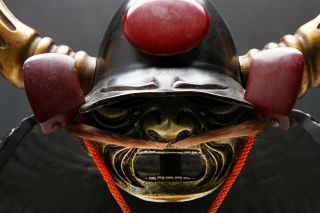 Old Vintage Japanese Samurai Helmet - Kuroda Nagamasa - With A Mask Rare 黒田長政